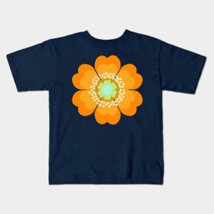 Retro 70s Flower Kids T-Shirt